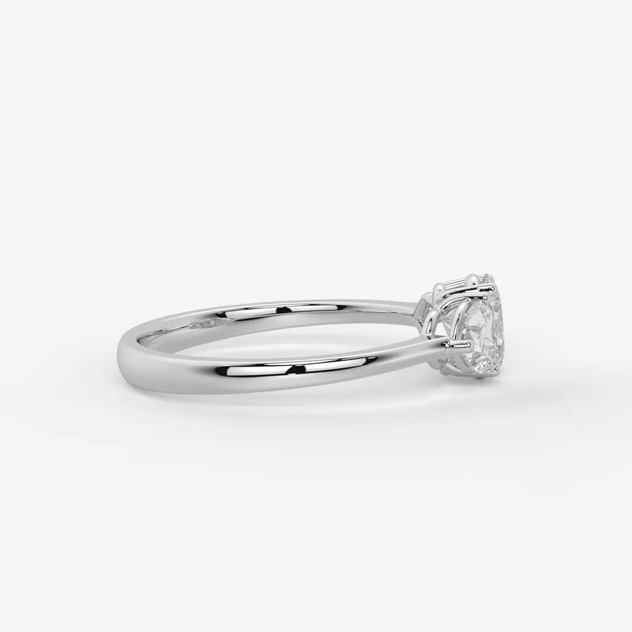 Ovelisse Oval Heart Trilogy Diamond Ring