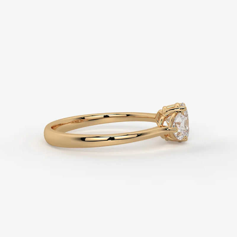 Ovelisse Oval Heart Trilogy Diamond Ring