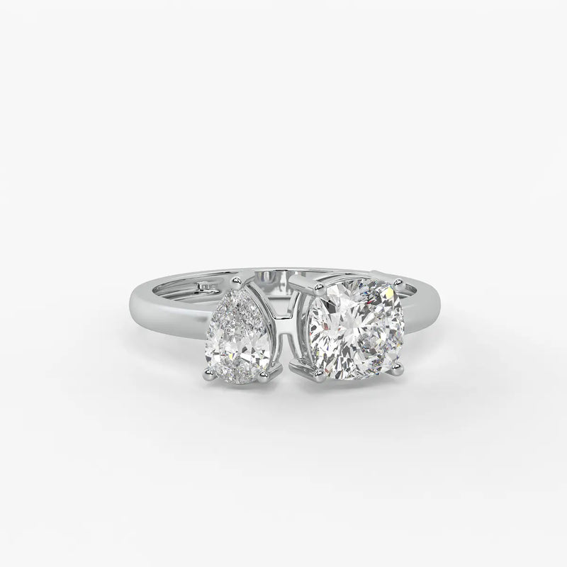 The Aadhya Pear-Cushion Union Ring