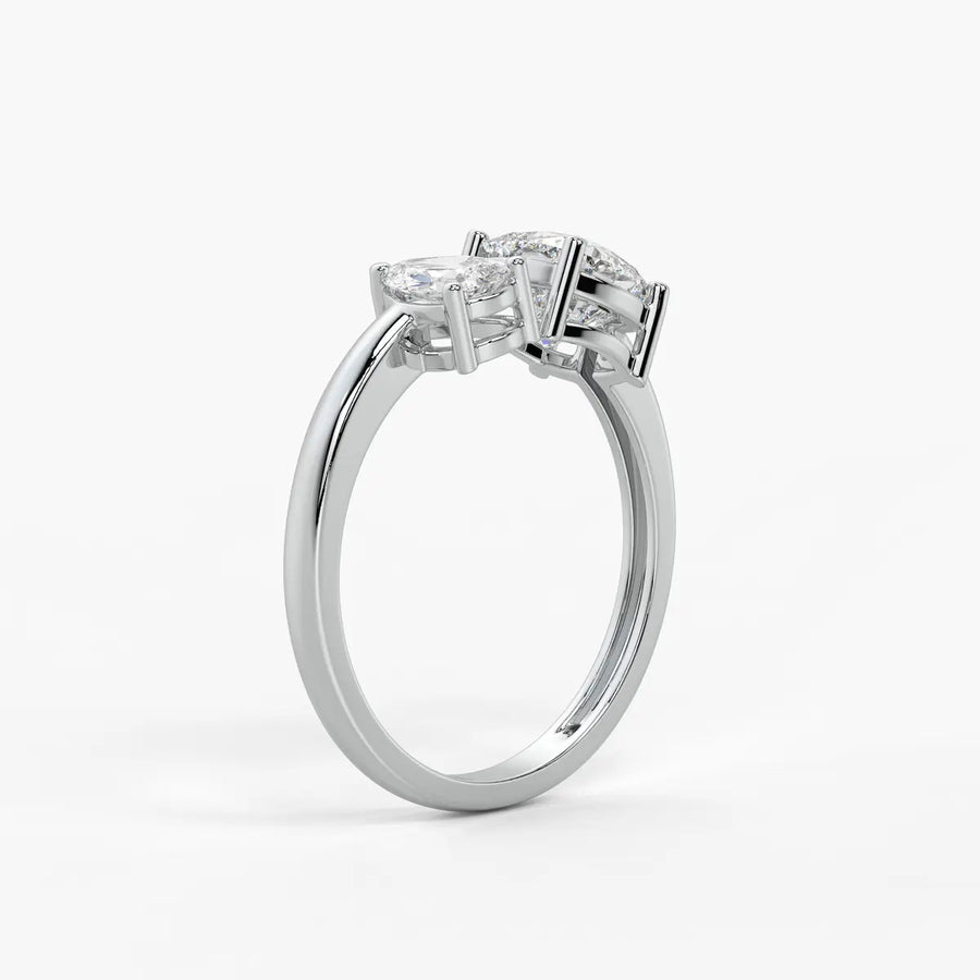 The Aadhya Pear-Cushion Union Ring