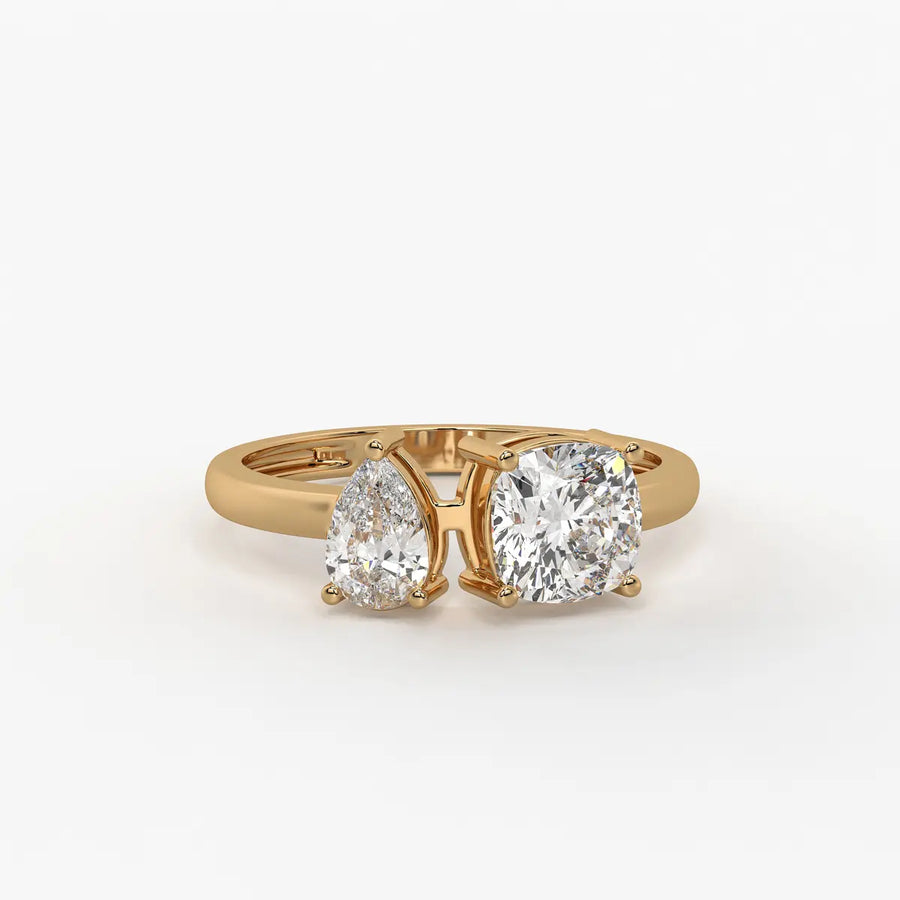 The Aadhya Pear-Cushion Union Ring