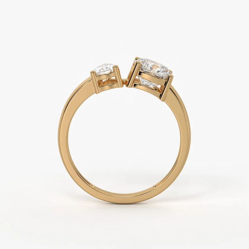 The Aadhya Pear-Cushion Union Ring