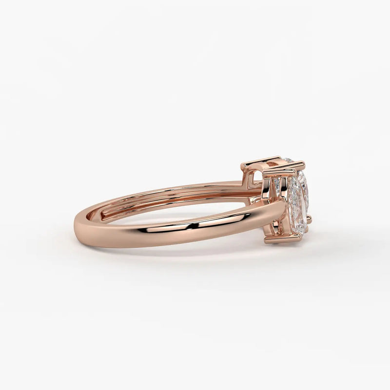 The Aadhya Pear-Cushion Union Ring