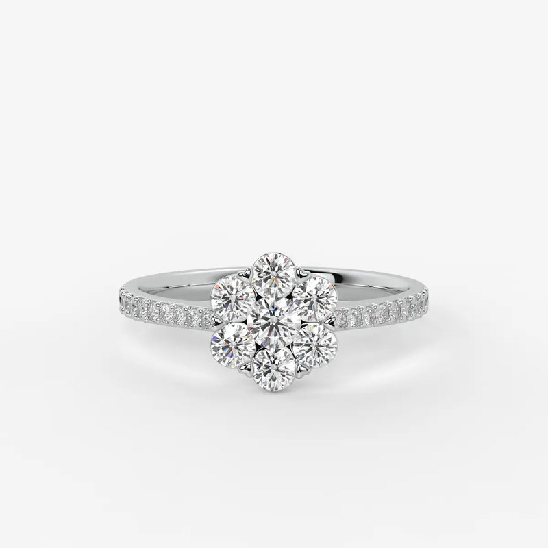 Florielle Bloom Cluster Diamond Ring