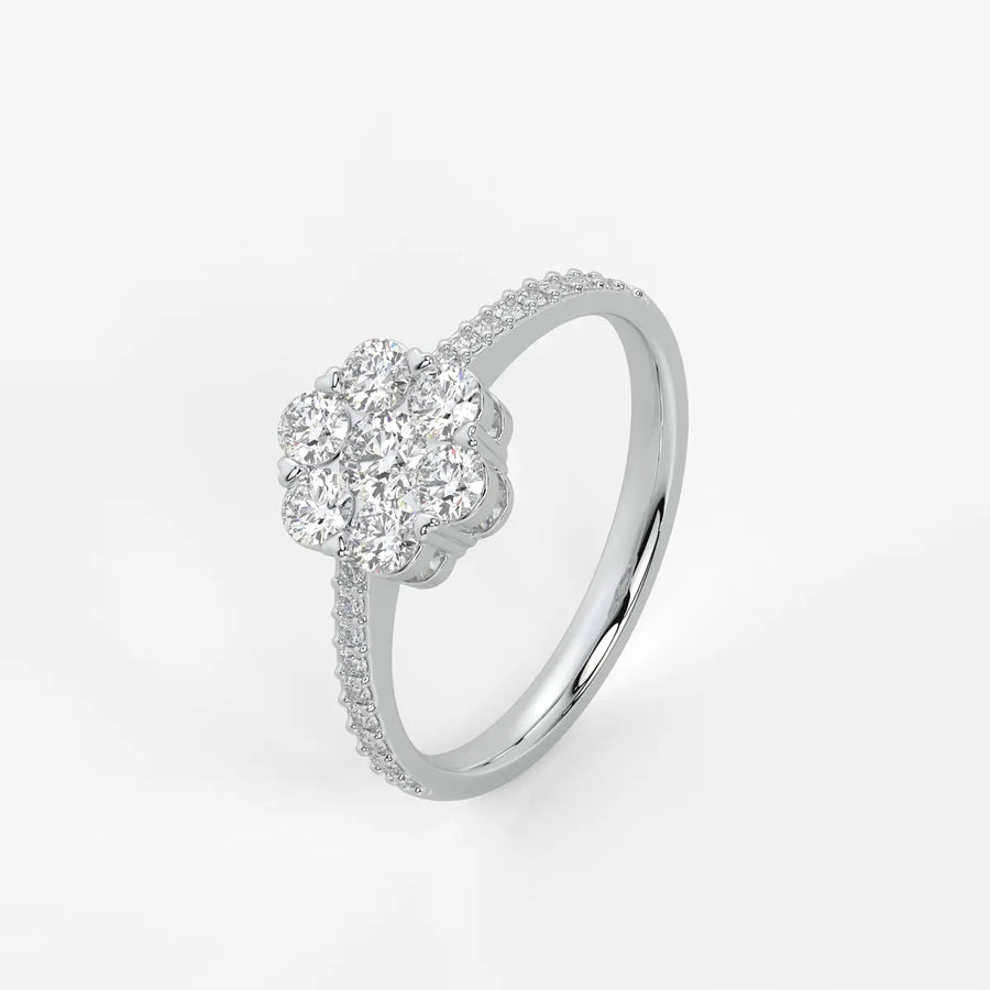 Florielle Bloom Cluster Diamond Ring