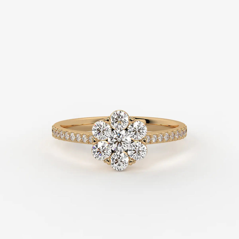 Florielle Bloom Cluster Diamond Ring