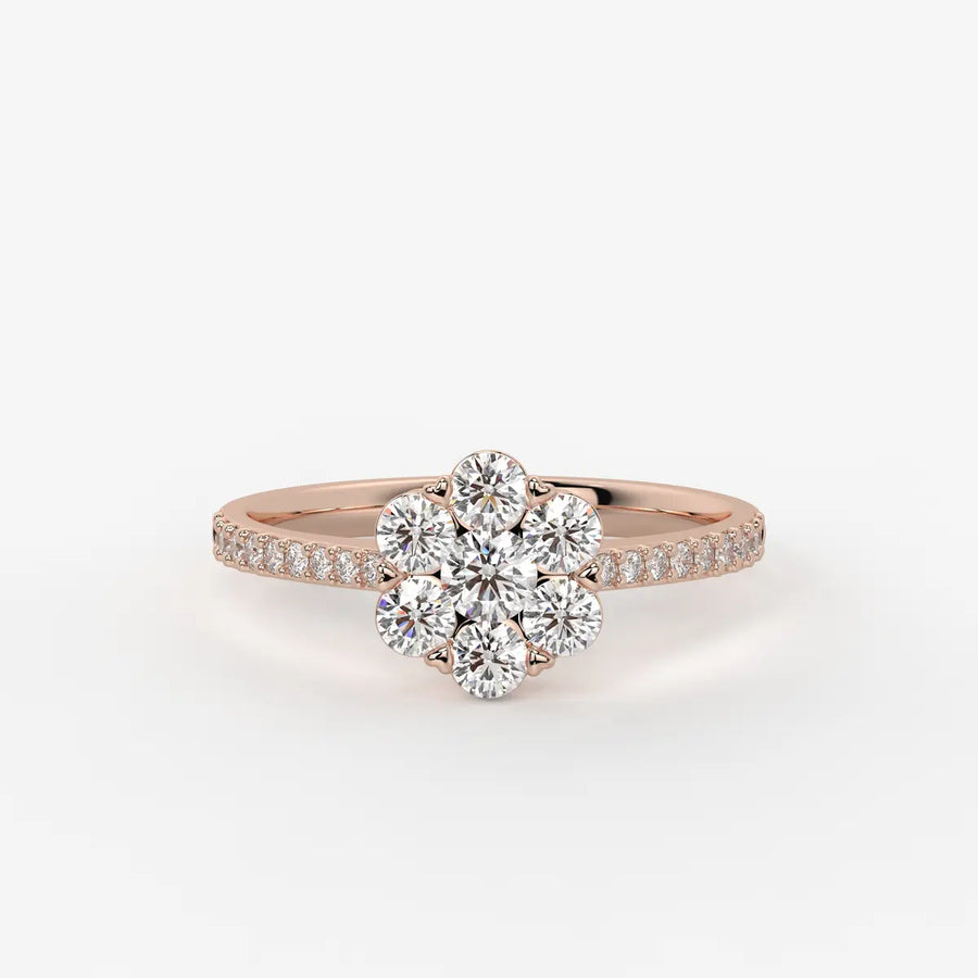 Florielle Bloom Cluster Diamond Ring