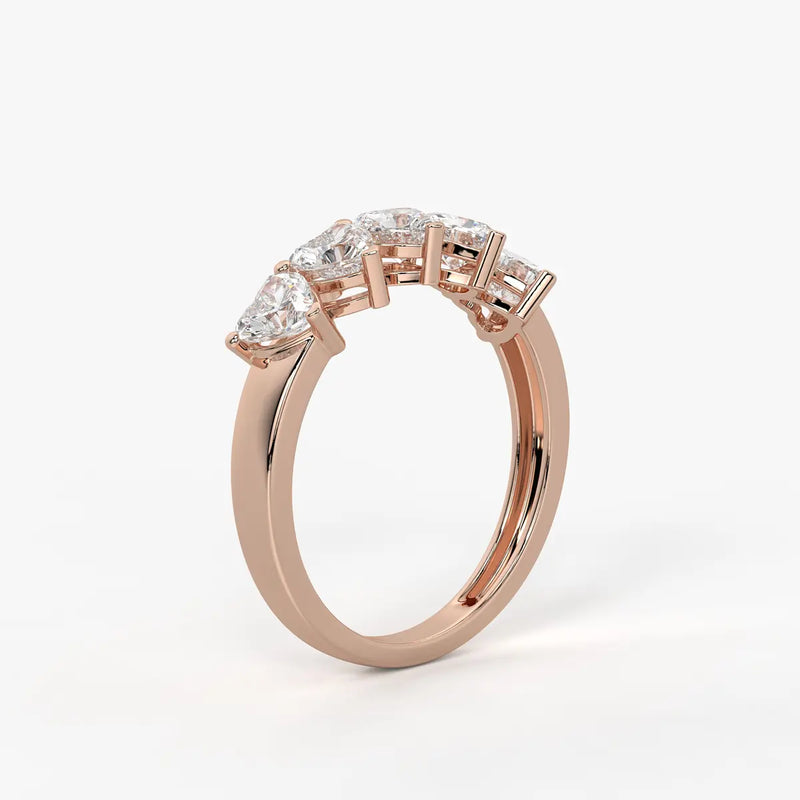 Heartline Verse Diamond Ring