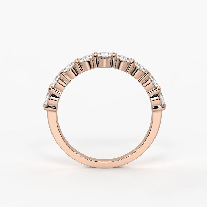 Oval Eternity Studded Ring