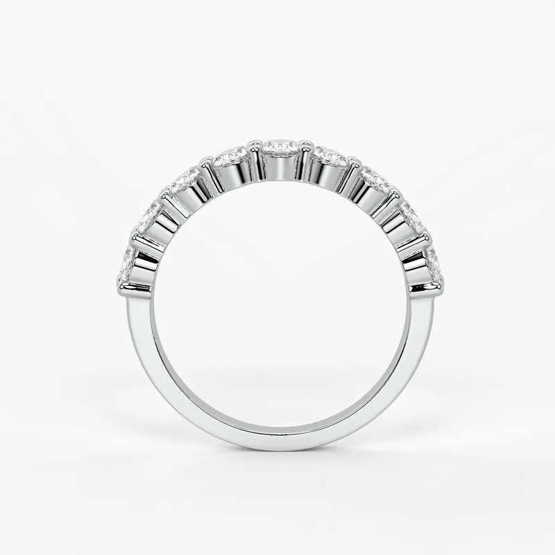 Oval Eternity Studded Ring