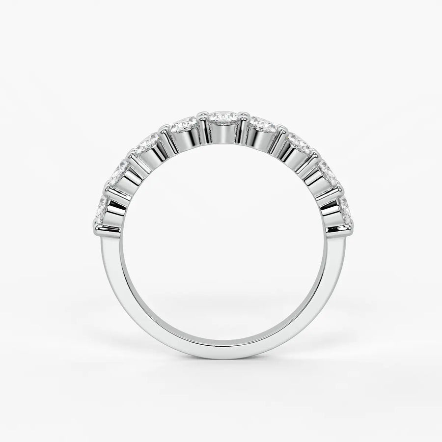 Oval Eternity Studded Ring