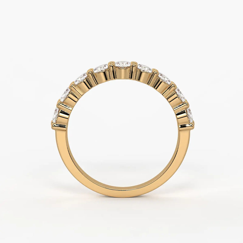 Oval Eternity Studded Ring