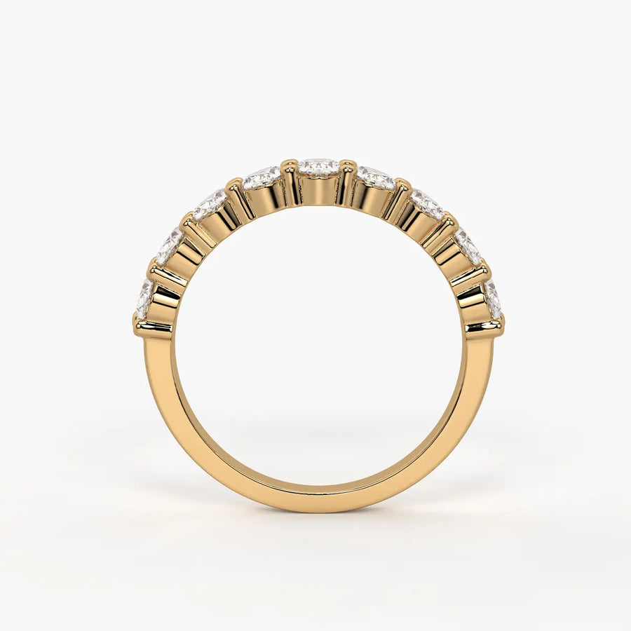 Oval Eternity Studded Ring