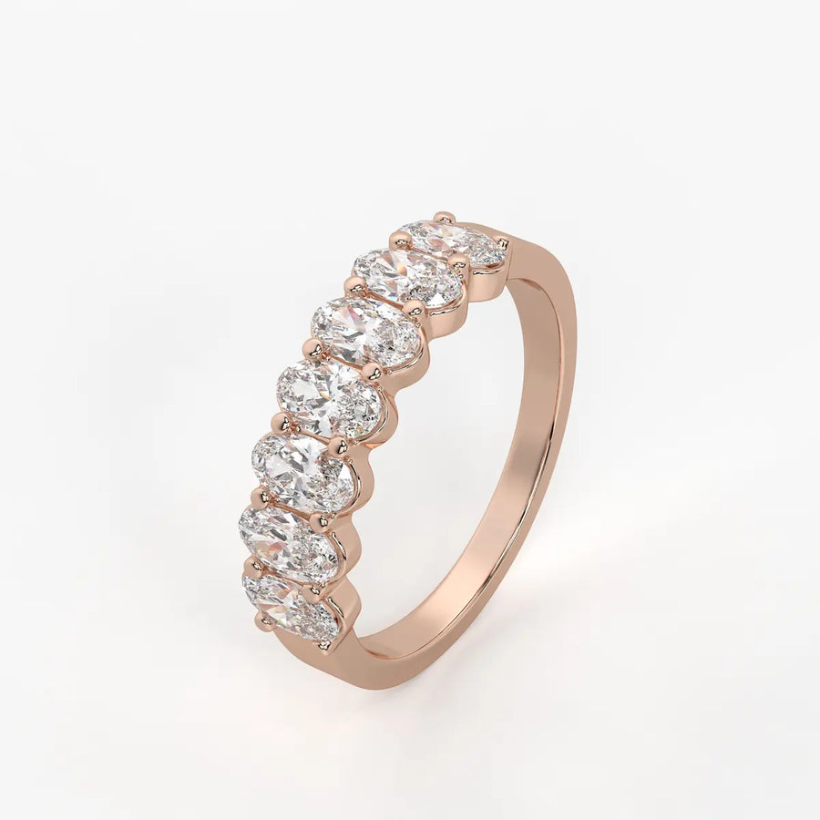 Ovalynx Oval Diamond Eternity Band
