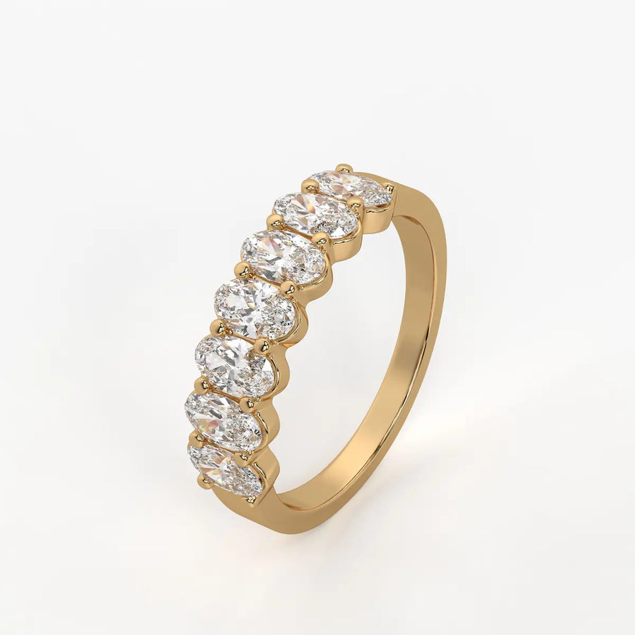 Ovalynx Oval Diamond Eternity Band