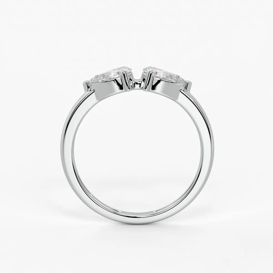 Pear Duo Studded Ring