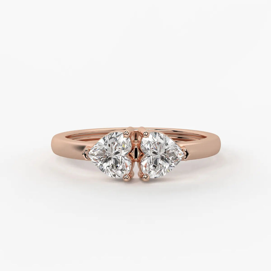 Twin Pear Diamond Ladies Ring