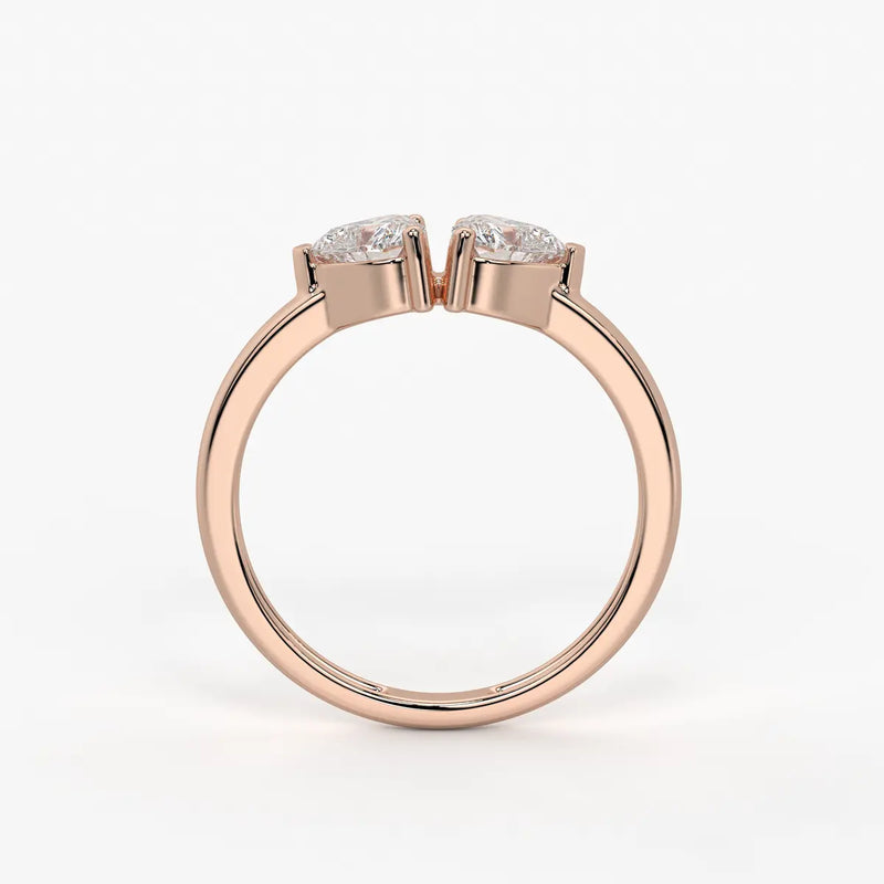 Twin Pear Diamond Ladies Ring