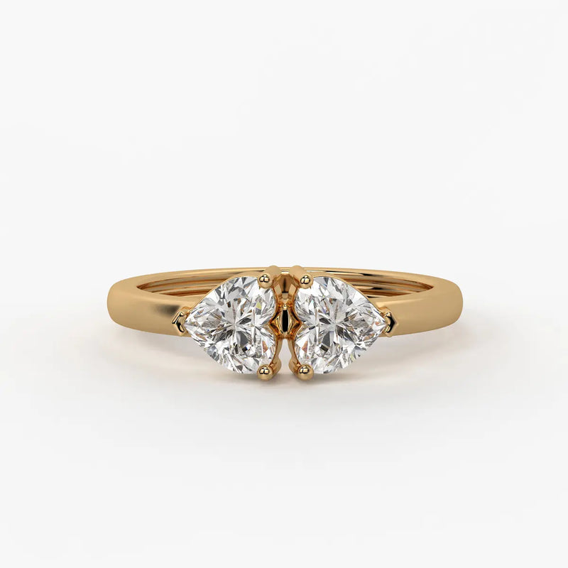 Twin Pear Diamond Ladies Ring
