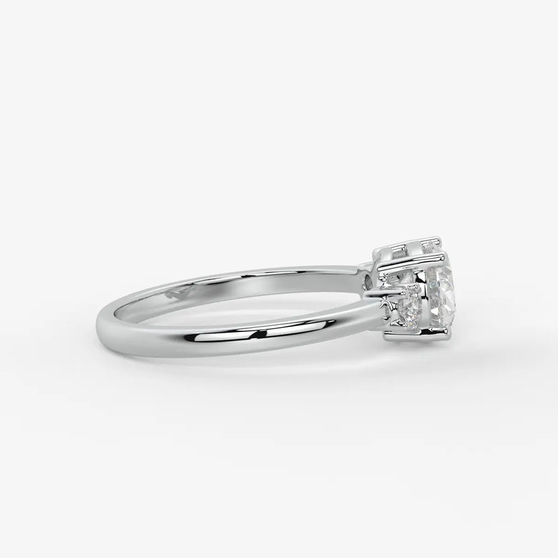 Ovalisca Oval Accent Diamond Ring