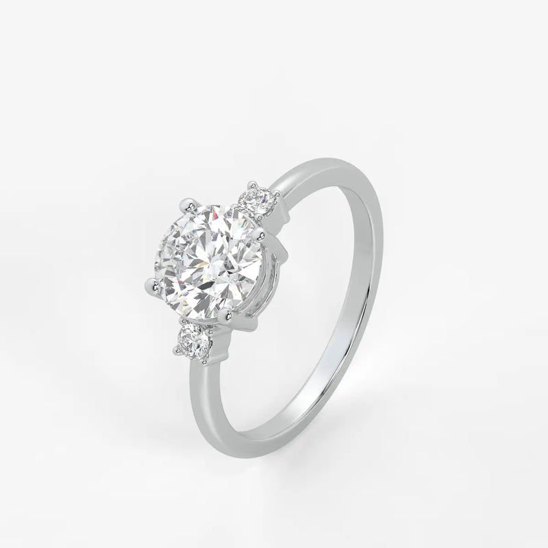Orlienne Round Accent Diamond Ring