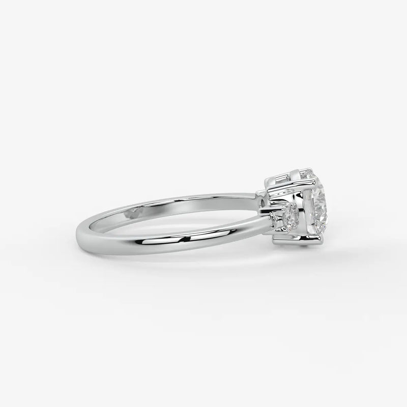 Orlienne Round Accent Diamond Ring