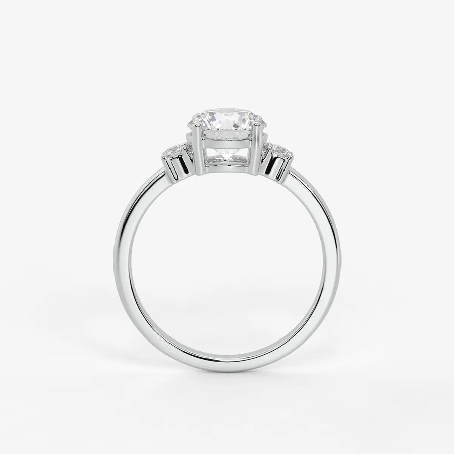 Orlienne Round Accent Diamond Ring