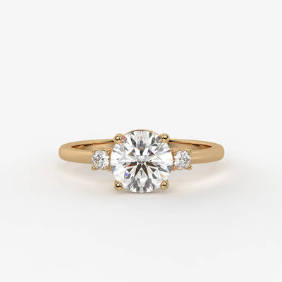 Orlienne Round Accent Diamond Ring
