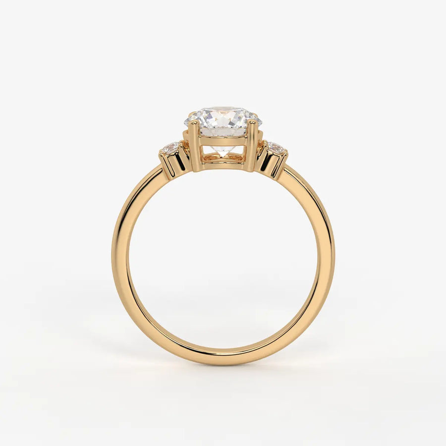 Orlienne Round Accent Diamond Ring