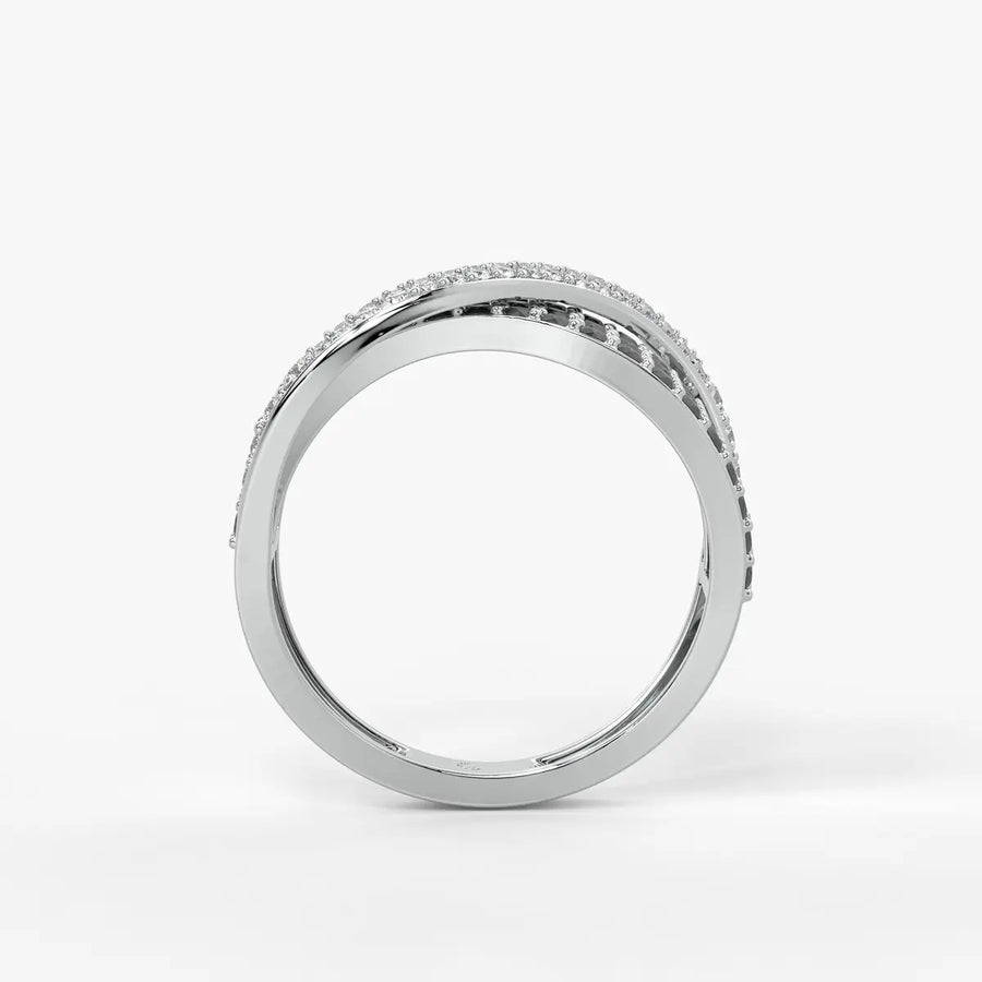 Veyra Noir Crisscross Ring
