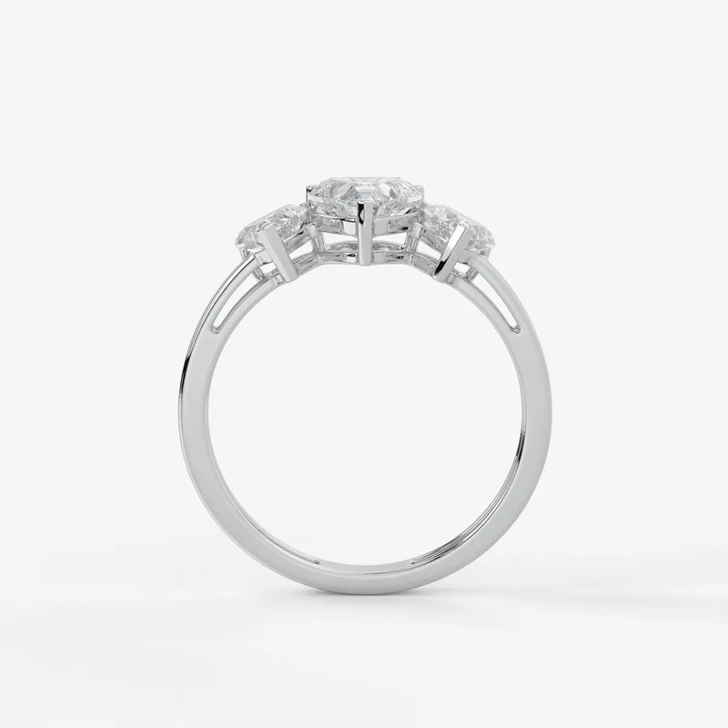 Velmora Heart Trio Diamond Ring