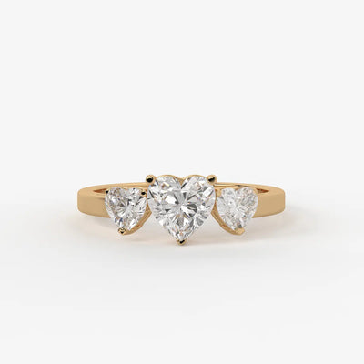 Velmora Heart Trio Diamond Ring