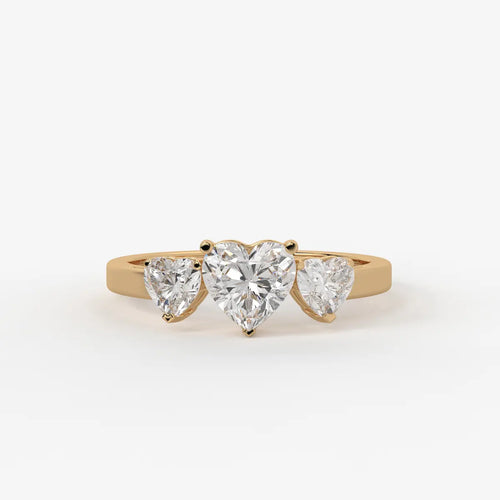 Velmora Heart Trio Diamond Ring