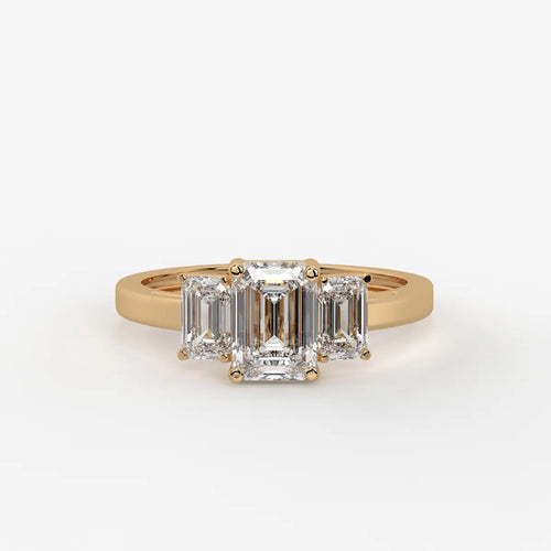 Serelisse Emerald Trio Diamond Ring