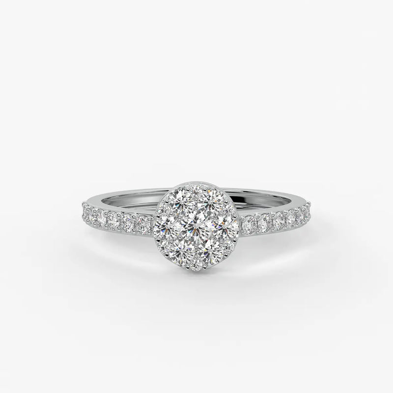 Florielle Bloom Cluster Diamond Ring