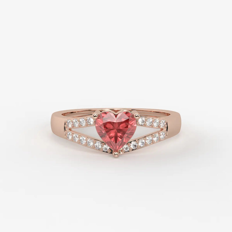 Amora Heartbeam Ring