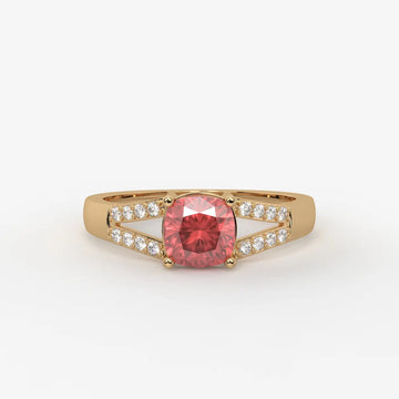 Rosea Lumiere Solitaire Ring