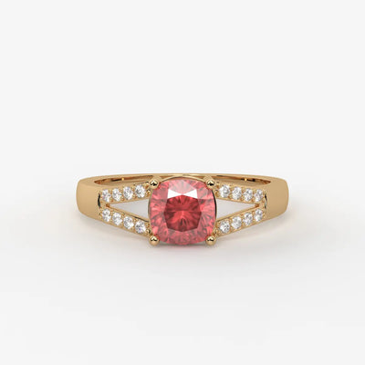 Rosea Lumiere Solitaire Ring