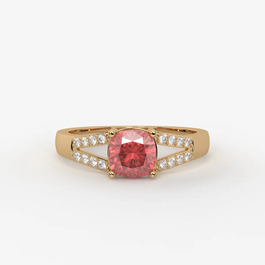 Rosea Lumiere Solitaire Ring