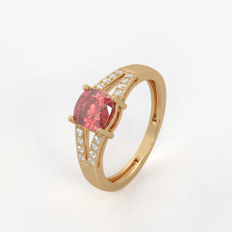 Rosea Lumiere Solitaire Ring