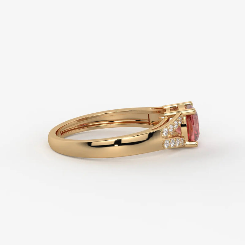 Rosea Lumiere Solitaire Ring