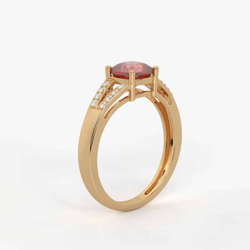 Rosea Lumiere Solitaire Ring
