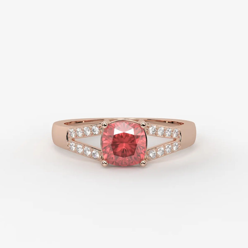 Rosea Lumiere Solitaire Ring