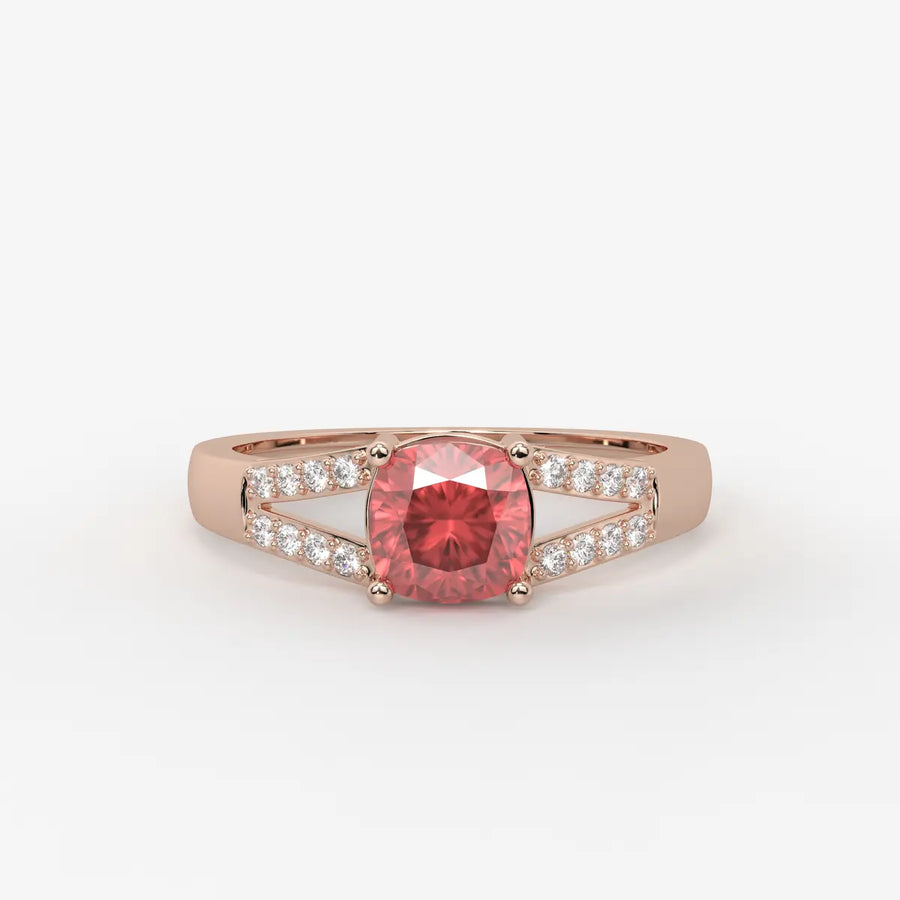 Rosea Lumiere Solitaire Ring