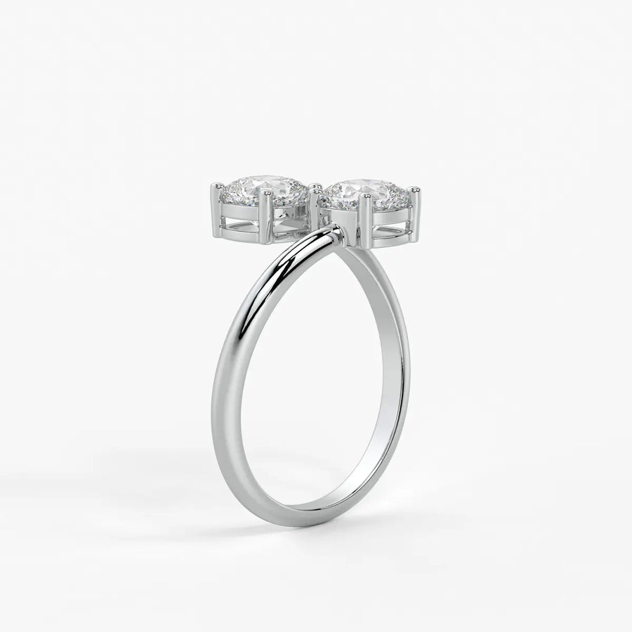The Seraphina Cushion Twin Ring