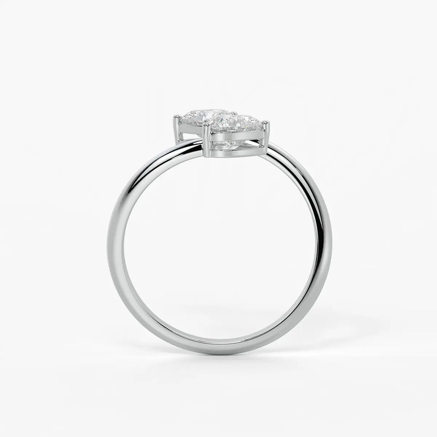 Amora Twin Heart Serpentine Ring