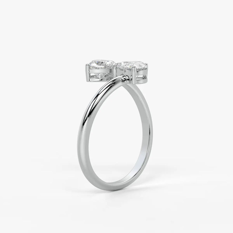 Amora Twin Heart Serpentine Ring