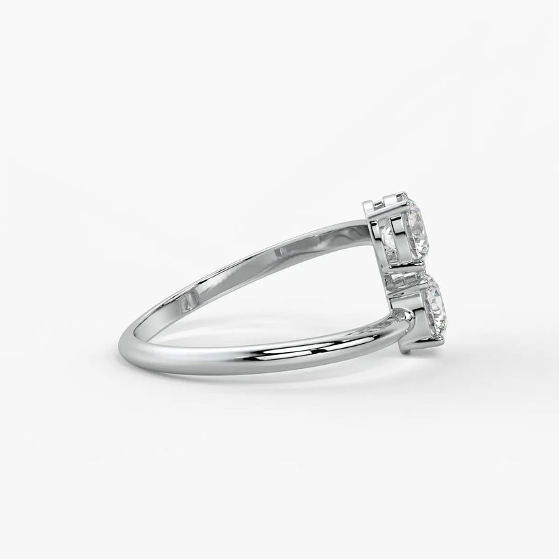 Aira Round Dual-Stone Ring