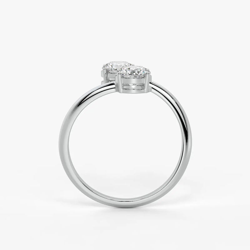 Aira Round Dual-Stone Ring