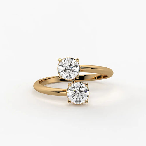 Aira Round Dual-Stone Ring